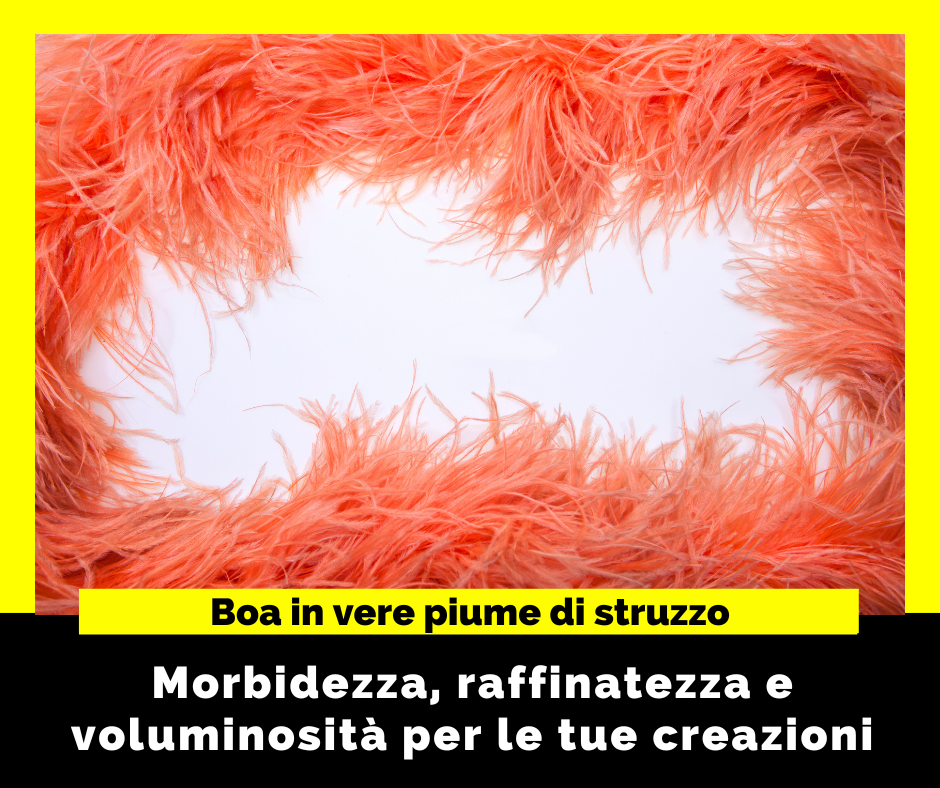 Boa in vere piume di struzzo per la produzione di accessori