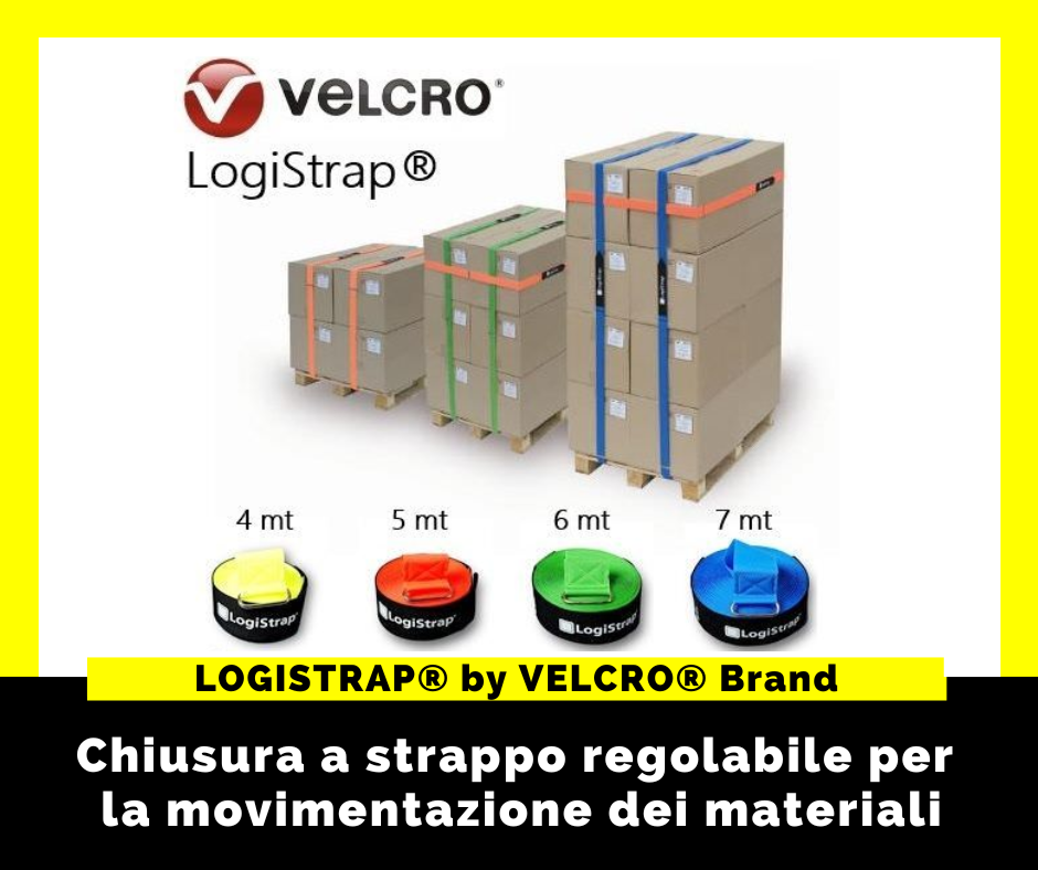 Chiusura a strappo regolabile per pallet