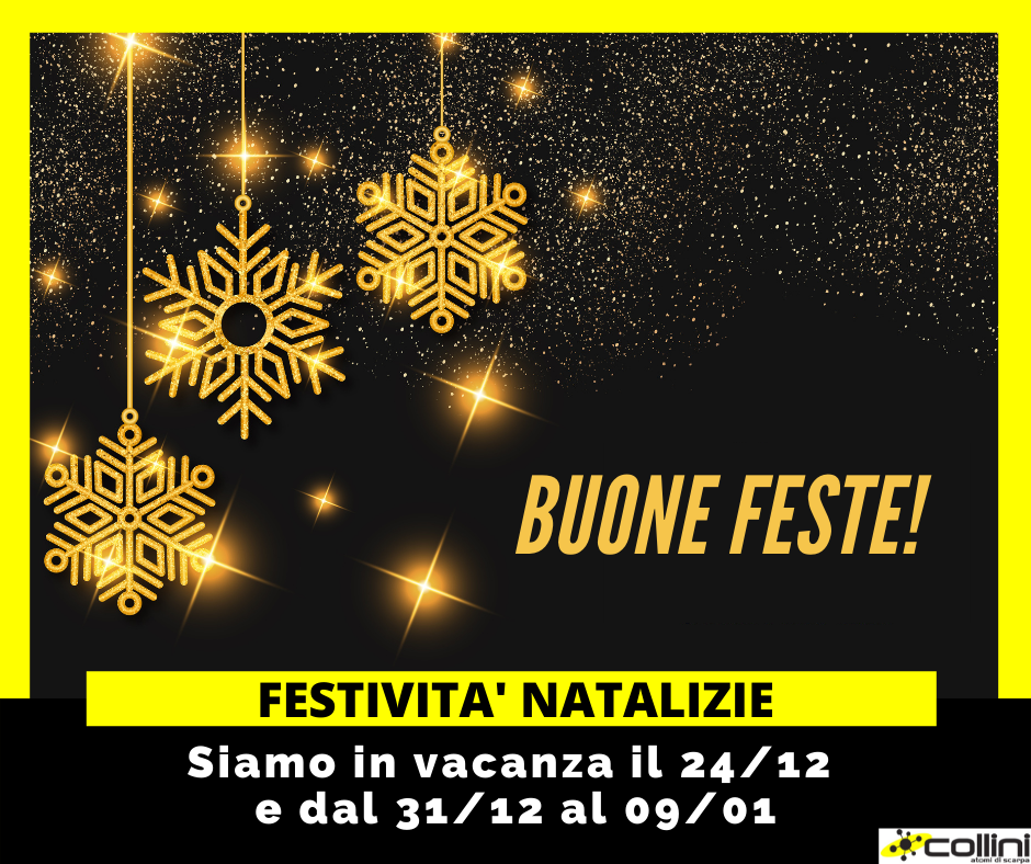 Periodo di chiusura durante le vacanze natalizie 2021