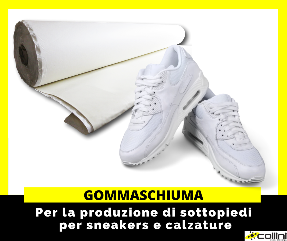 Gommaschiuma per la produzione di sottopiedi e borse imbottite