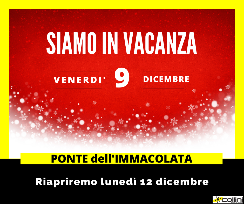 Festività per il Ponte dell'Immacolata