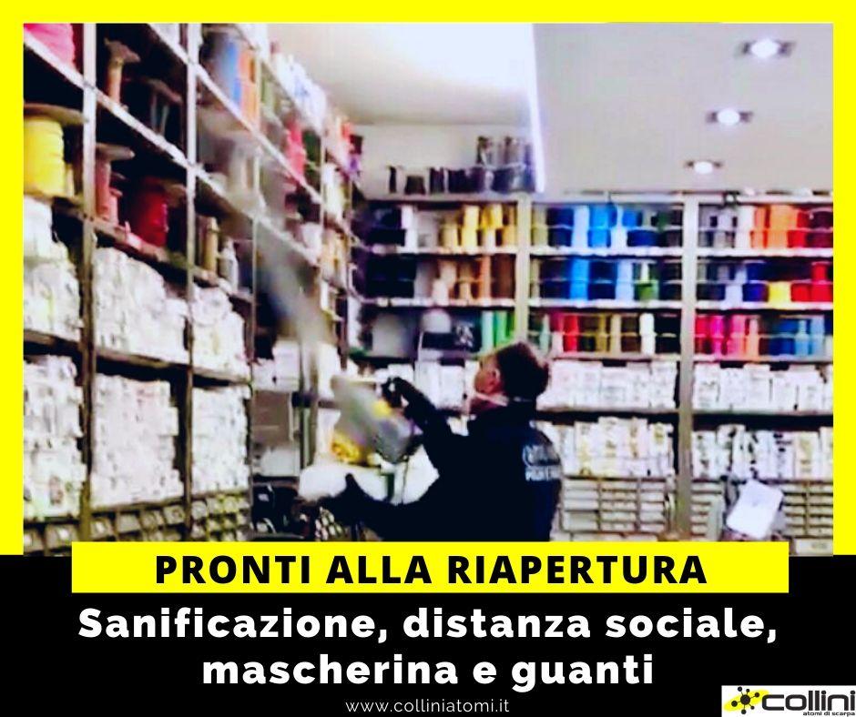 Pronti alla riapertura del negozio dopo l'emergenza Coronavirus