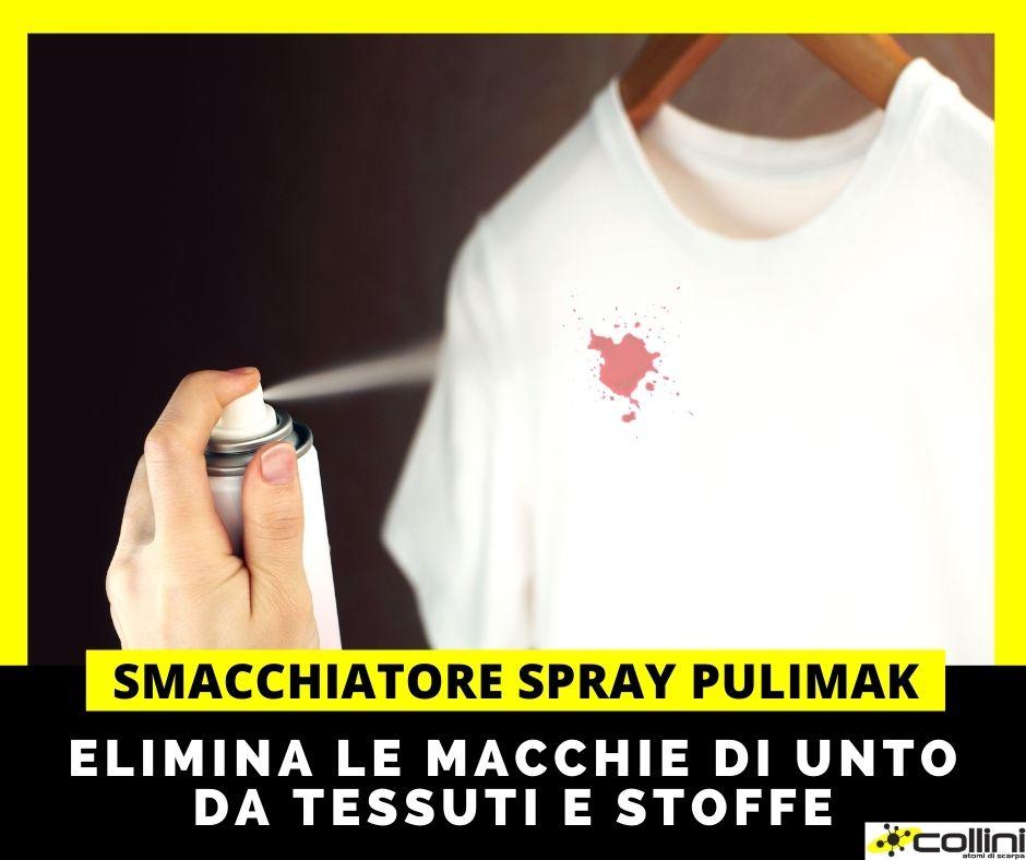Smacchiatore spray Pulimak per eliminare macchie di grasso 
