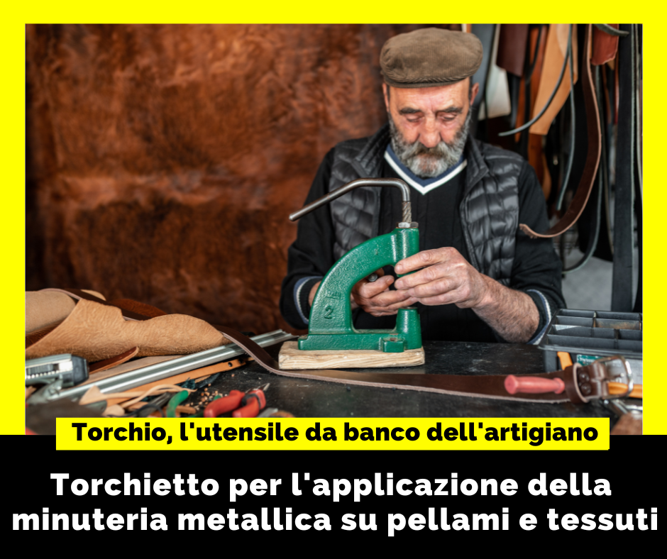 Torchio in ghisa: l’utensile da banco di ogni artigiano del cuoio