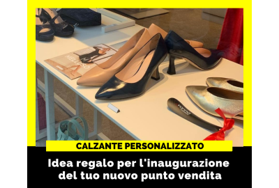 Calzascarpe personalizzato come idea regalo per l’apertura di un negozio