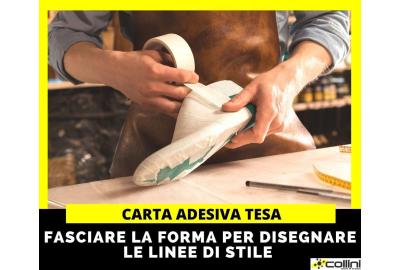 Carta adesiva Tesa per disegnare sulla forma della calzatura