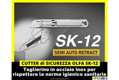 Cutters OLFA SK-12 per rispettare le norme igienico sanitarie nell'industria alimentare e farmaceutica