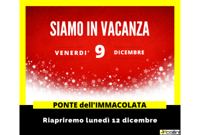 Festività per il Ponte dell'Immacolata