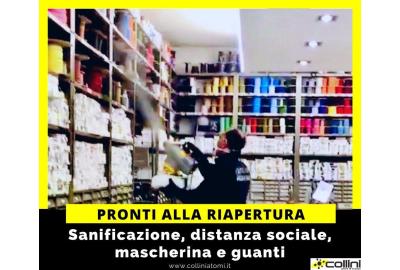Pronti alla riapertura del negozio dopo l'emergenza Coronavirus