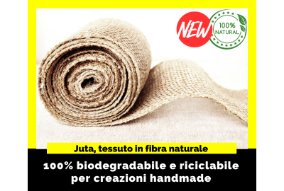 Tessuto juta in fibra naturale per creazioni handmade