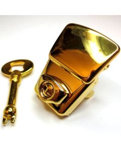 Chiusura a pulsante con chiave art. 81941 in finitura ORO