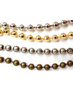 Catena perlina ø 4 mm nelle quattro finiture