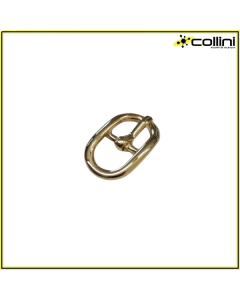 Fibbia Ovale art. 32239 - passo 12 mm - Finitura Oro