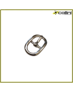 Fibbia Ovale art. 32239 - passo 12 mm - Finitura Nickel