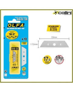 Lame OLFA Safety SKB-2S10B INOX (conf. 10 lame)
