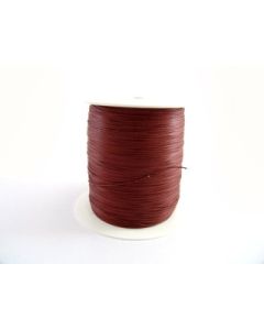 Cordino tondo in cotone cerato ø 1 mm - MARRONE