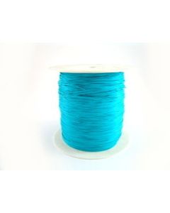 Cordino tondo in cotone cerato ø 1 mm - TURCHESE