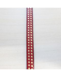 Bordo art. 1002 Bordeaux con Borchie h .8mm (al metro)